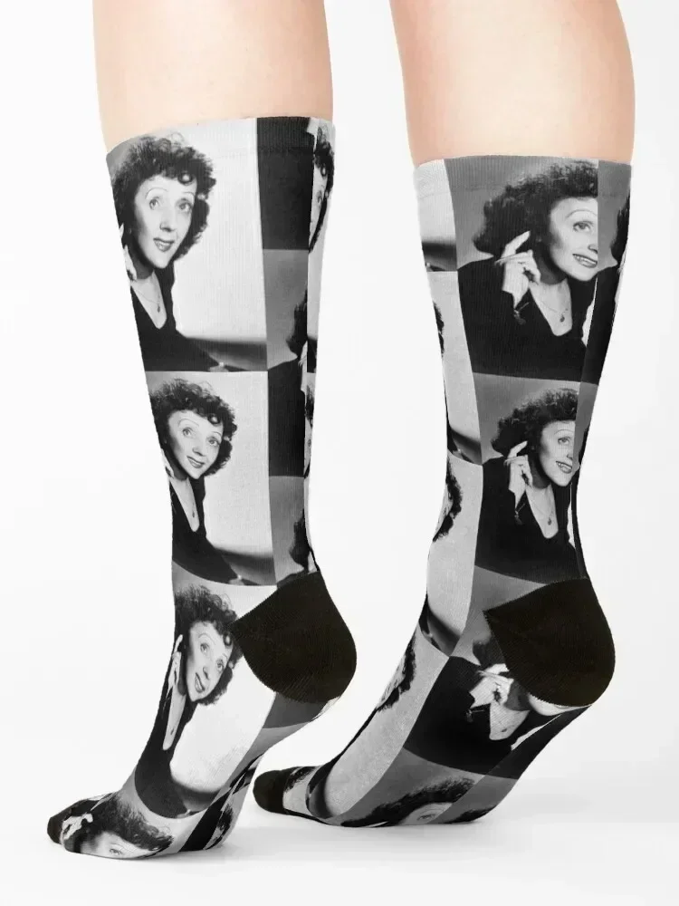 Edith Piaf Socks short funny gift christmas gifts funny sock Woman Socks Men's