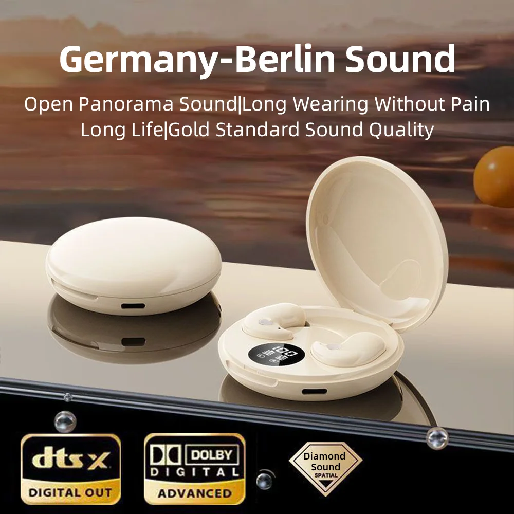 TWS Wireless Earphones Bluetooth Hidden Earbuds IPX7 Waterpr