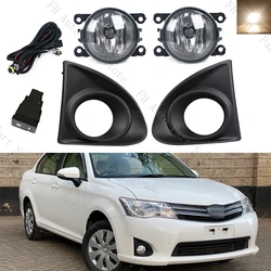 Foglamp Foglight For Toyota AXIO 2013 2014 2015 Front Bumper Fog Lamp Light Cover Frame Hood Bezel Harness Switch