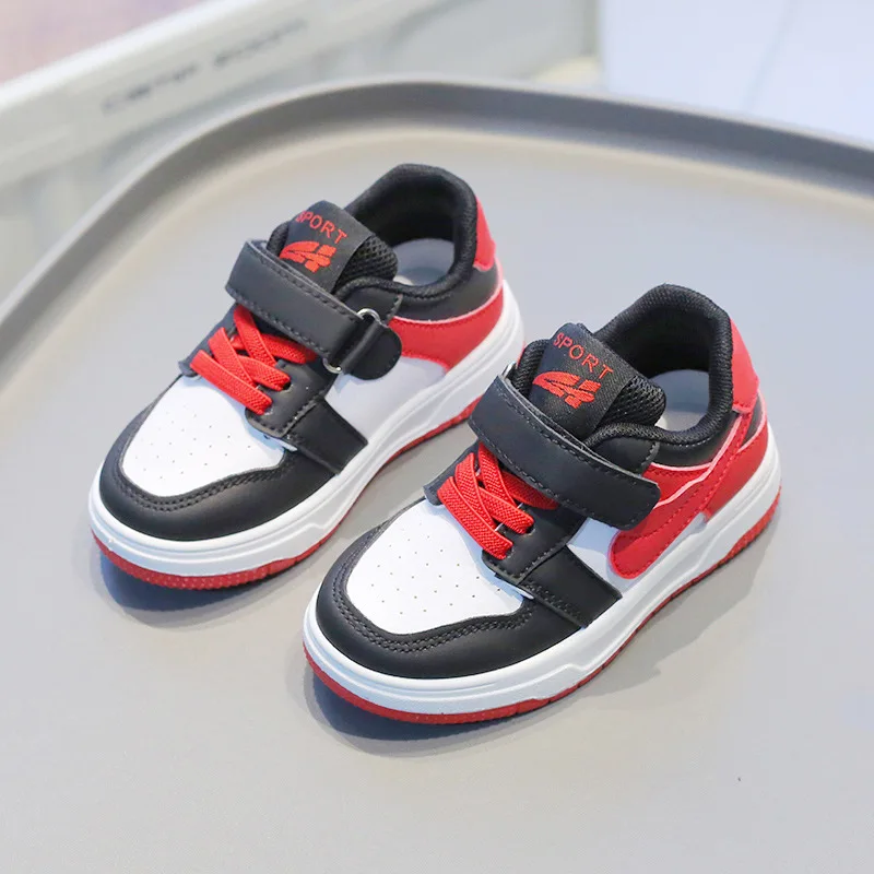 Children's Sneakers2024Spring and Autumn New Boys' Casual Sneakers Lightweight Girls' White Shoes Soft-Soled Shoes for Baby Sing