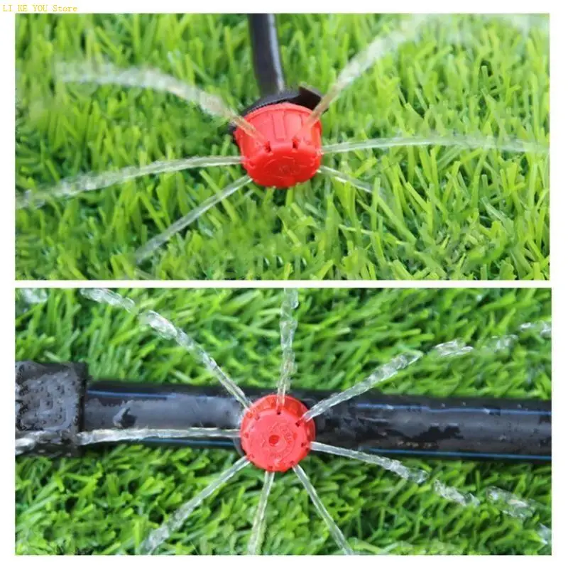 W3JE 5pcs micro flusso gocciolamento per gocciolamento per testa irrigazione del giardino del tubo da 1/4 pollice