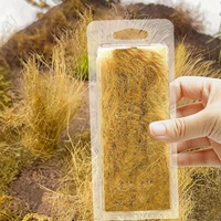 1Box Miniature Static Grass Tufts Model, Realistic Grass Clusters, Suable for Landscape Decoration, Model City Construction Dec