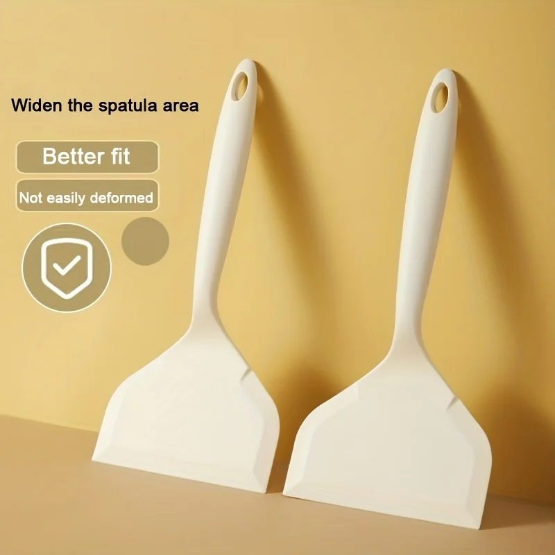 1 pieza, espátula de silicona, espátula Tamagoyaki, espátula para huevos resistente al calor, espátula de cocina antiadherente, volteador de cocina de silicona, muy s
