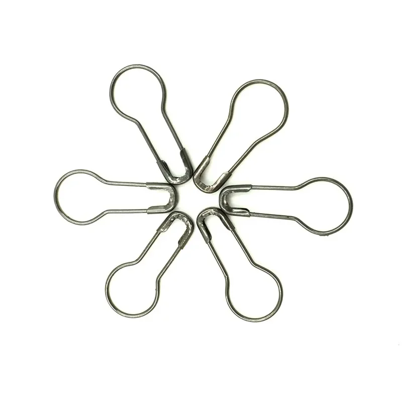 2500Pcs Wholesale Flask Shape Black Metal Safety Pins Jewelry Making Needles Accessories 21x9.5mm