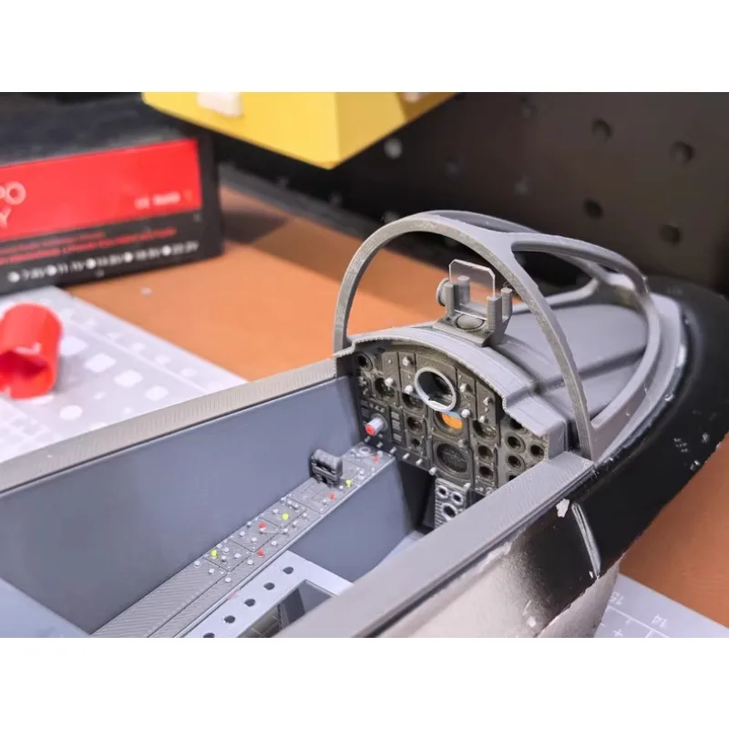 

Интерьер кабины FPV для радиоуправляемого самолета Freewing F-4C/D Phantom II 90mm EDF Jet, 3D-печатный, цветной, масштабная имитация, деталь для модернизации радиоуправляемых моделей