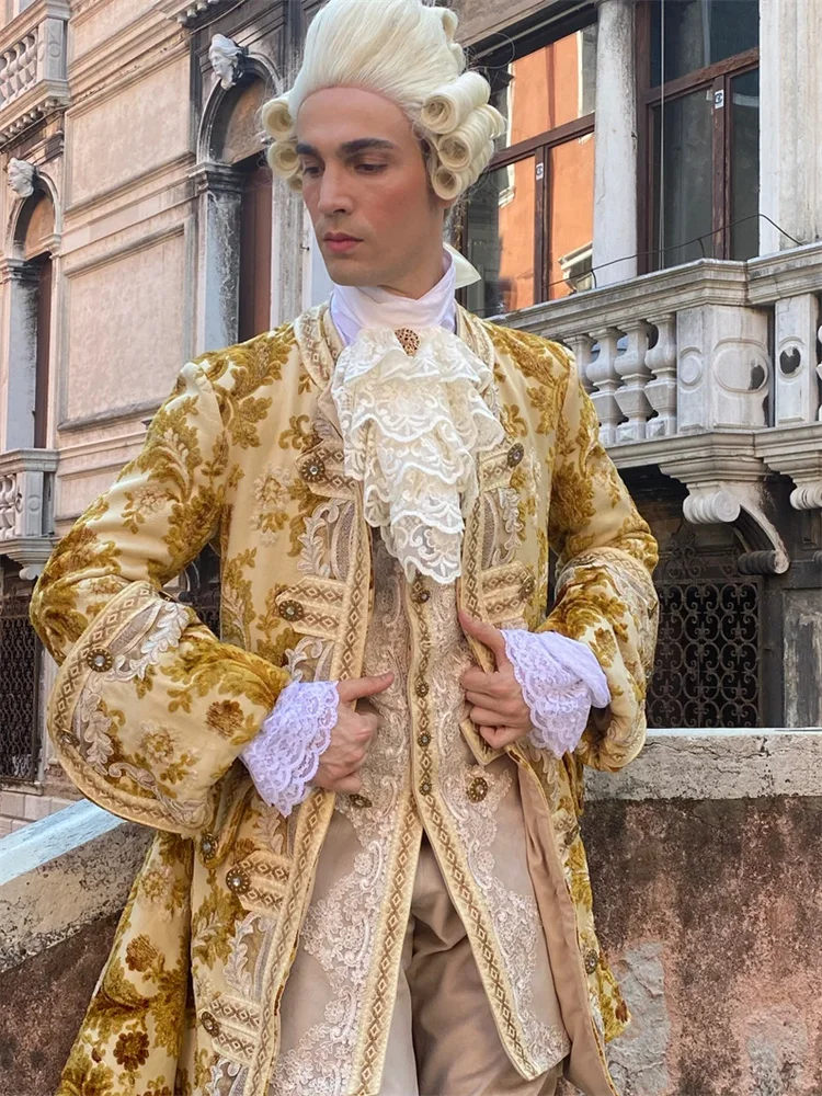 

1700s Men Baroque Rococo Suit Victorian Royal Noble Prince King Nobleman French Court Ball Gown