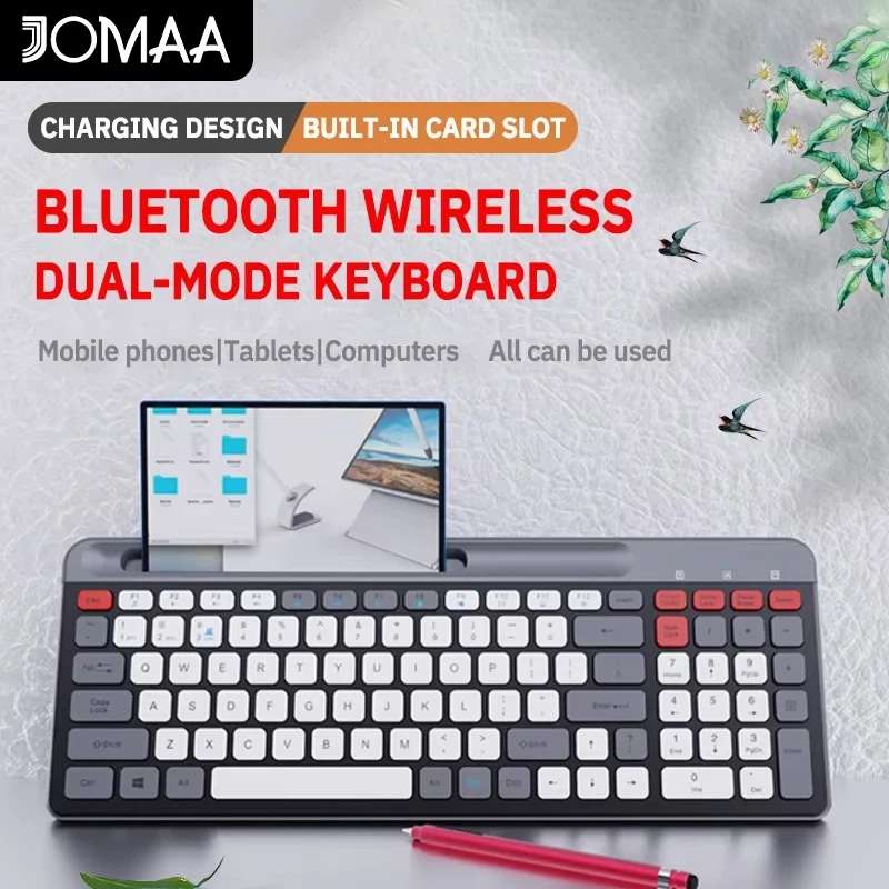 

Беспроводная Bluetooth-клавиатура для MacBook Air/Pro/iMac, ультратонкая перезаряжаемая, бесшумный эргономичный дизайн для MacOS/iPadOS/iPhone