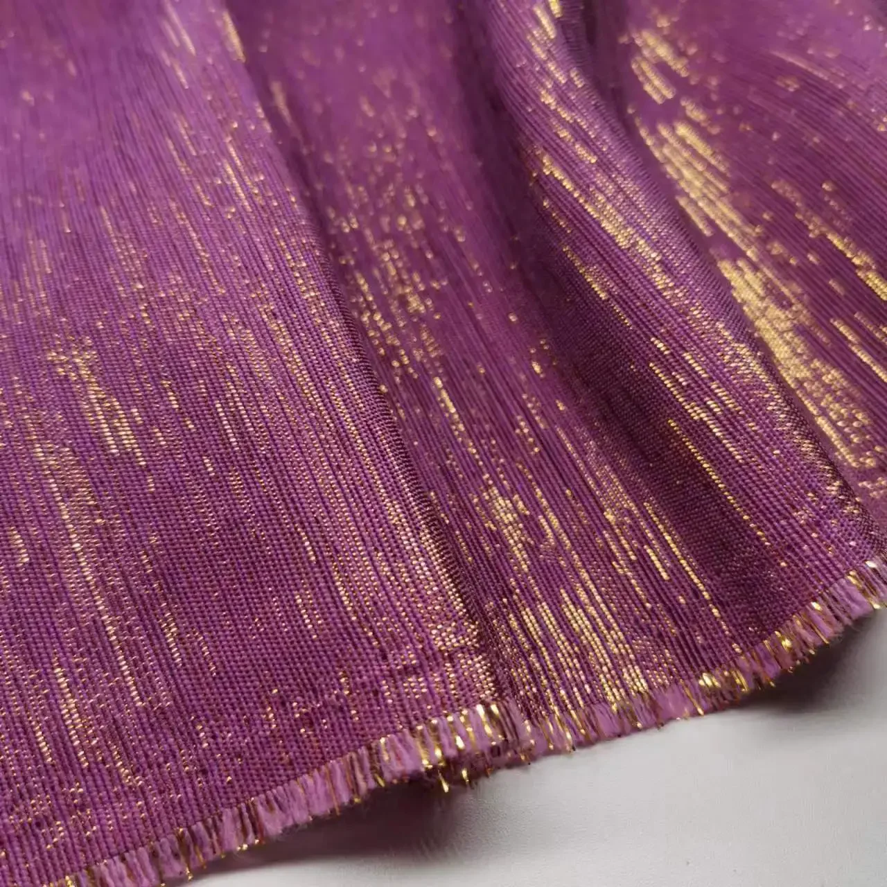 Gown Sparkling Fabric Metallic Flashing Cotton Fabric Shantung Bridal Coat Shoe Bag Curtain Wedding Cosplay Material