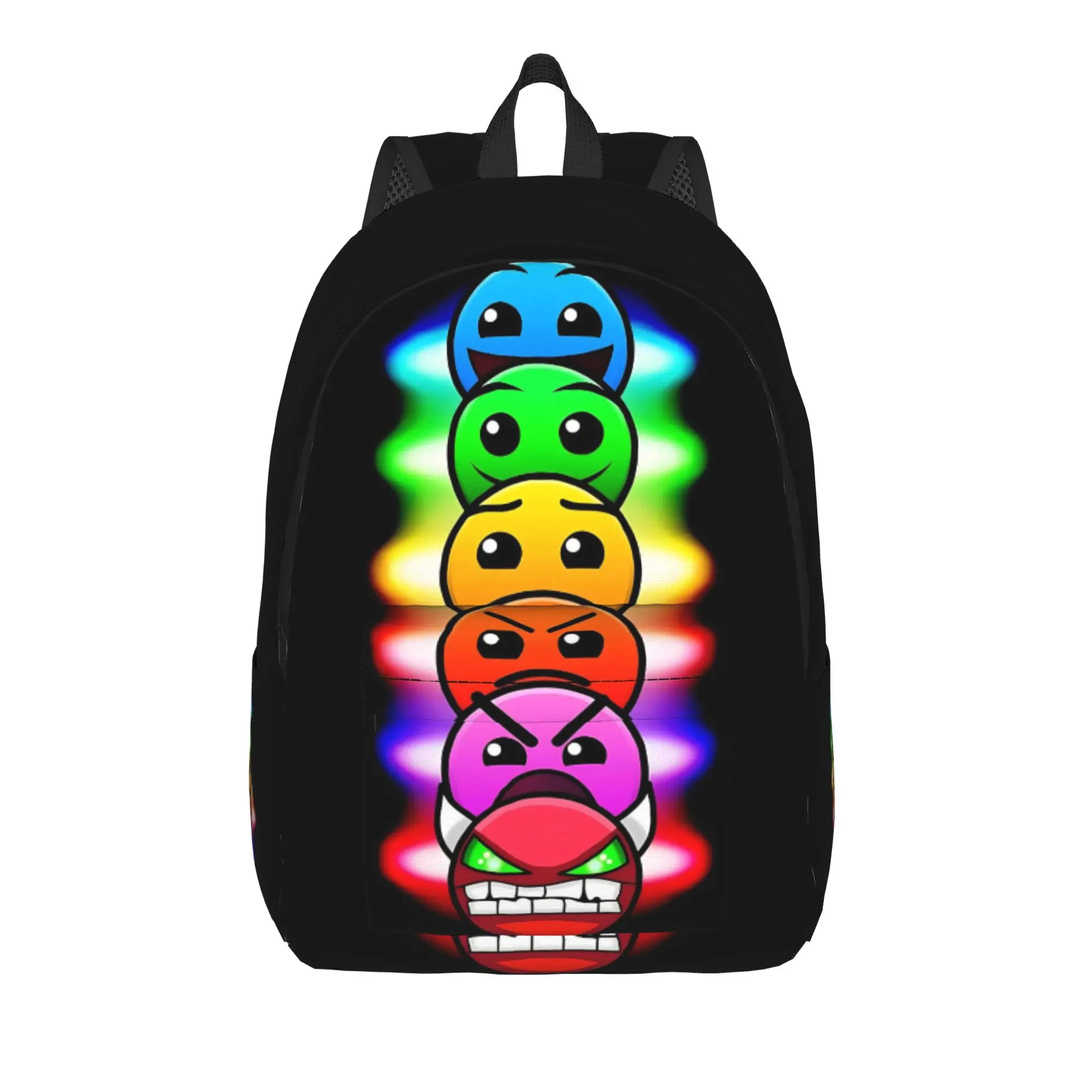 Geometry Cube game Fashion Backpack Gift High School Work  Daypack for Men Women Laptop Computer Canvas Bags