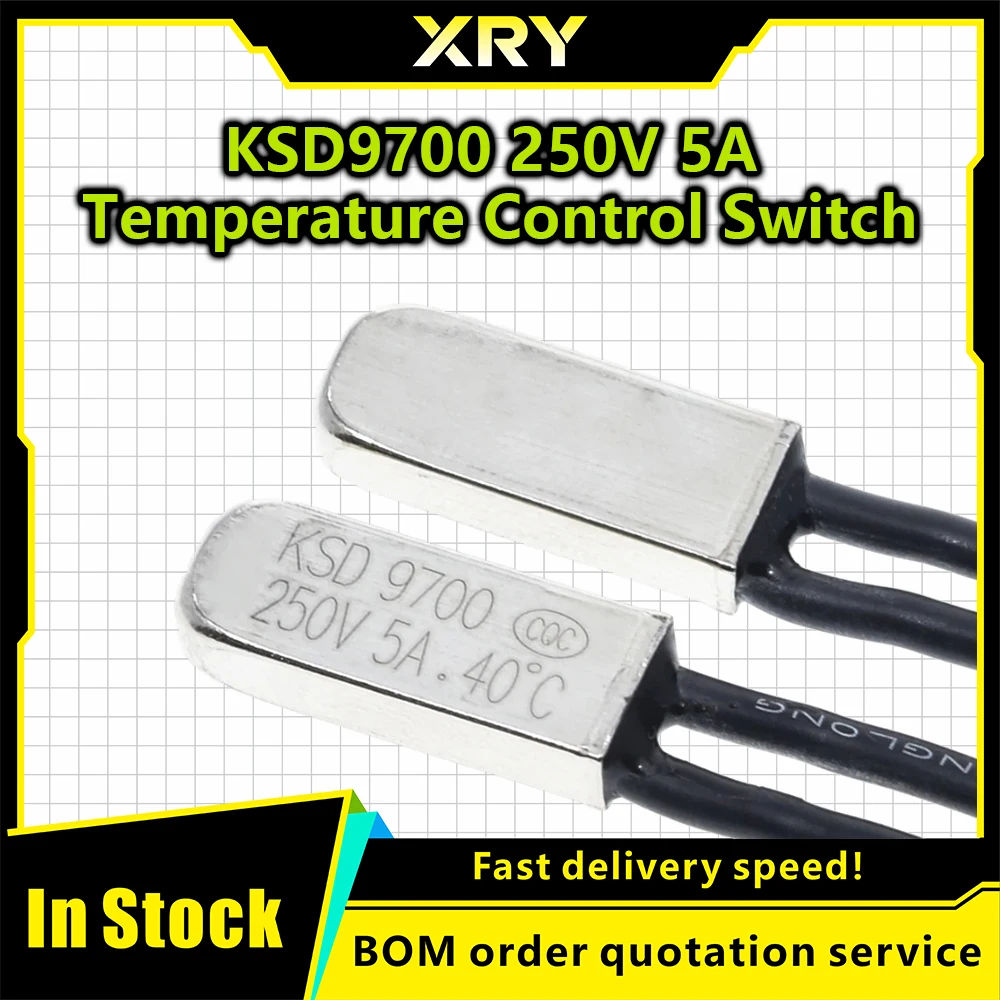 KSD9700 250V 5A 10A 16A Temperature Switch Thermal Control 40 45 50 55 60 65 70 75 80 85 90 95 100 105 110 120 125 135 Degre140