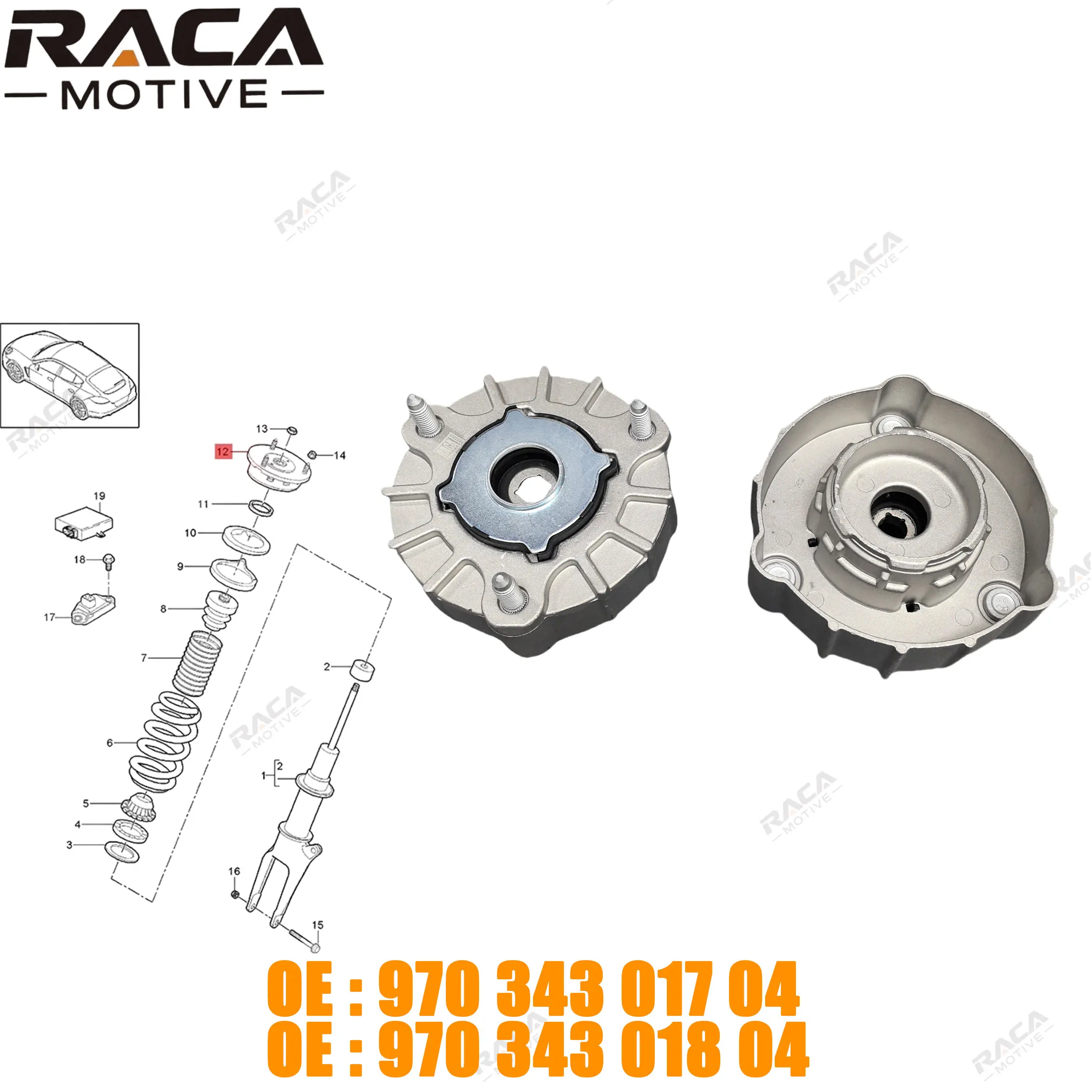 

Кронштейн амортизатора для Porsche Panamera 970 2009-2017 97034301804 97034301805 97034301705 97034301704