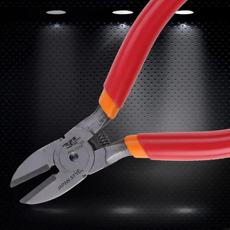 A6HD Super Fino Fino Nariz Plier 5/6 polegadas Aço/Ferro Corte Tungstênio Laranja Aço