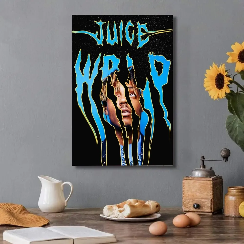 Hip-hop J-Juice W-WRLD Poster DIY Poster Kraft Paper Vintage Poster Wall Art Painting Study Stickers Big Szie Wall Painting