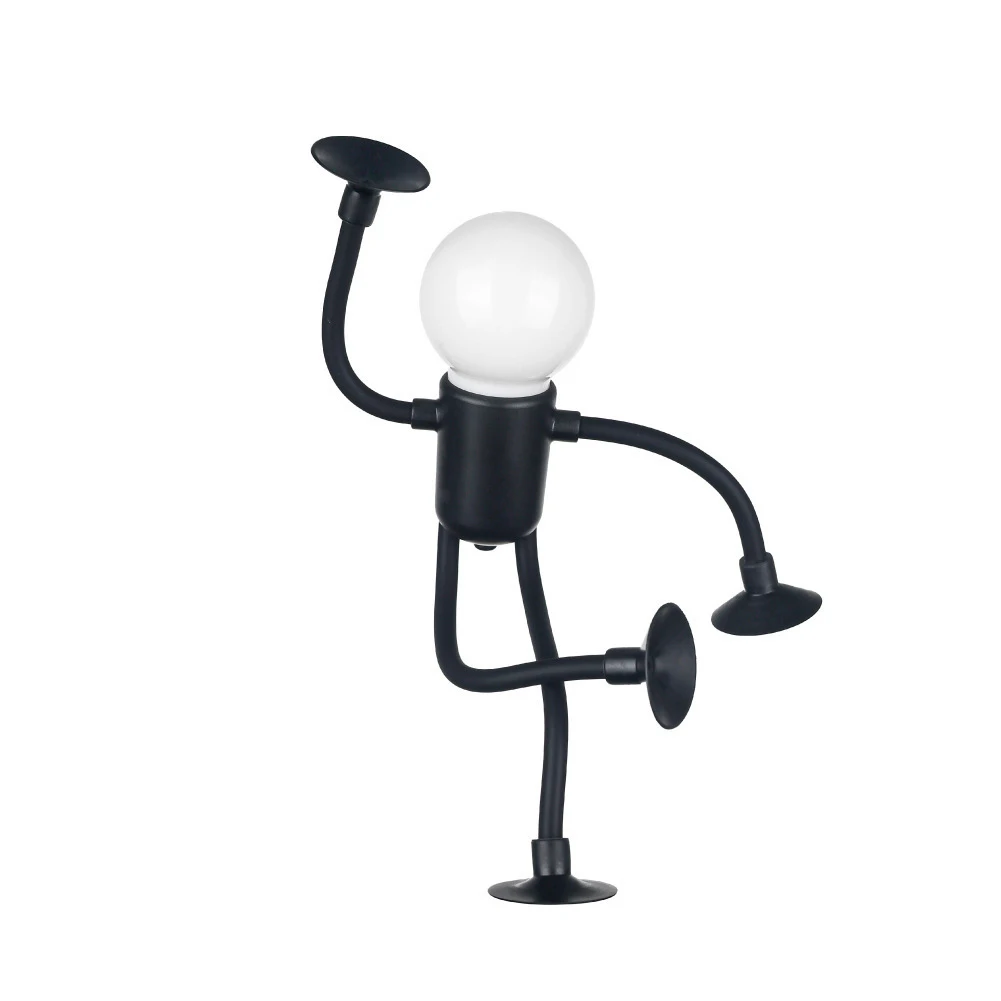 Adjustable Shape Night Light for Sportsman with Suction Cup Base Flexible Bendable Desk Table Lamp for Bedroom