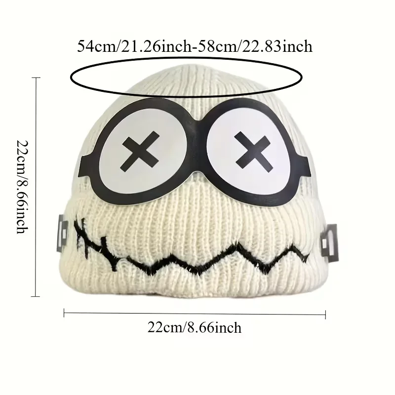 

Big Eyes Cartoon Ear Protection Hat New Autumn Winter Style Warmth Student Couple Head Covering Ear Protection Hat Christmas