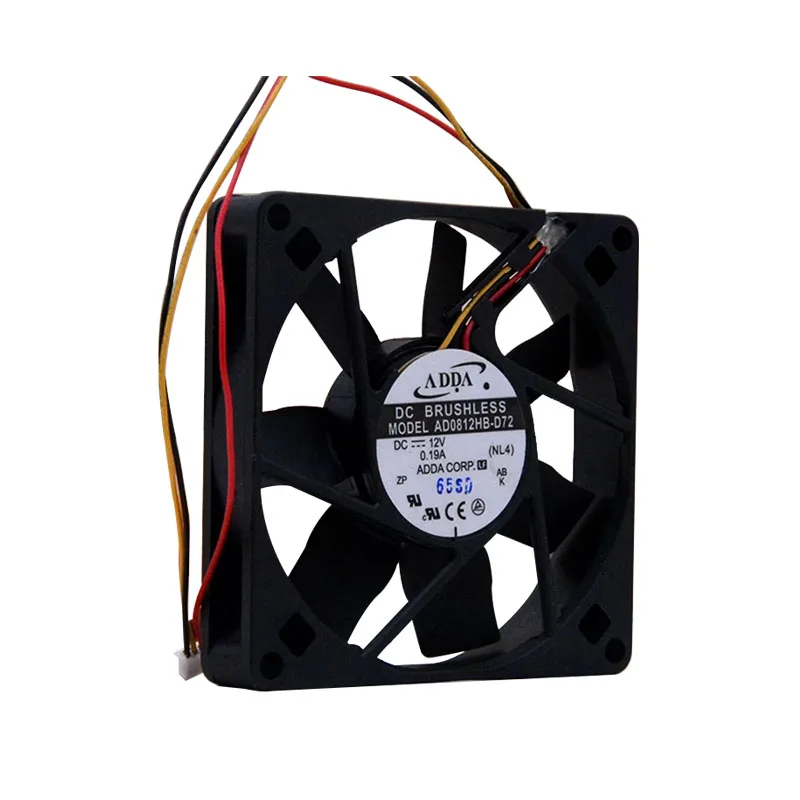 جديد الأصلي AD0812HB-D72 12V 0.19A 8015 80*80*15 مللي متر 8 سنتيمتر مروحة التبريد