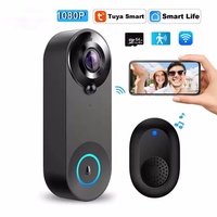 Tuya 1080P Wireless WIFI Doorbell Video Intercom Door Bell with Camera Smart Home for Security Protection PIR Motion Detection