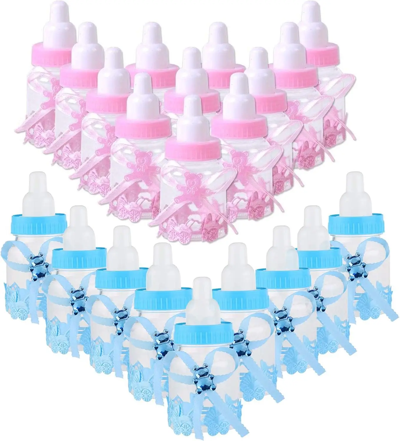 24pcs Baby Bottle Sweets Gift Bottles, Gift Bottles, Christening Gift Box, Party Accessory, Baby Shower Party Accessory