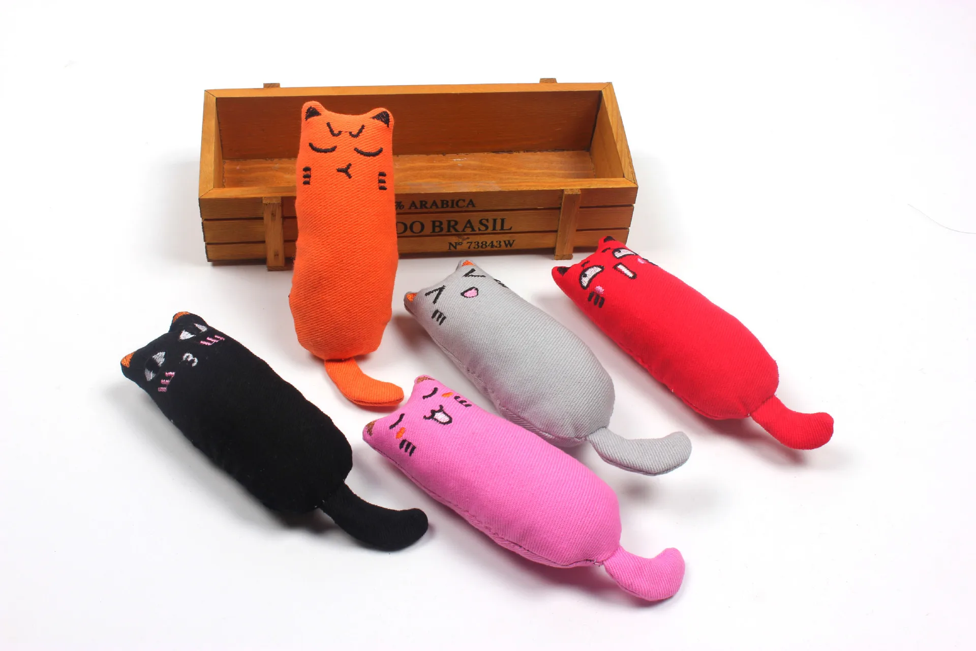 Rustle Sound Catnip Toy Cats Products for Pets Cute Cat Toys for Kitten Teeth Grinding Cat Plush Thumb Pillow Pet Accessories