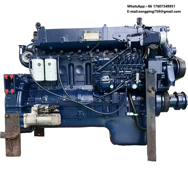 Used Weichai Engine WP10 WP12 WD615 WP12.375 380HP Straight- Six 12L diesel Engine for Marine Mixer Engine Discount Wholesale