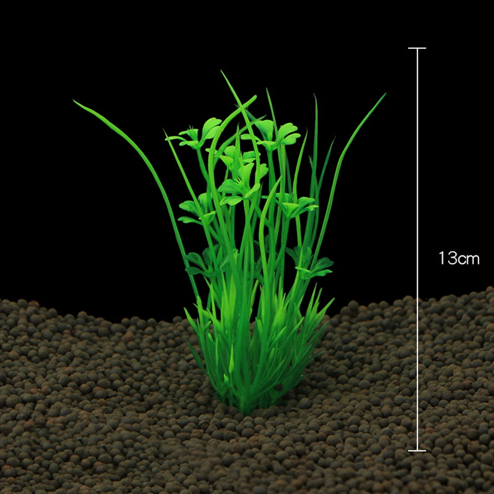 ใต้น้ำ ornamen tema tumbuhan เทียมสำหรับตกแต่งตู้ปลาพืชดอกไม้เทียมเหมือนจริง