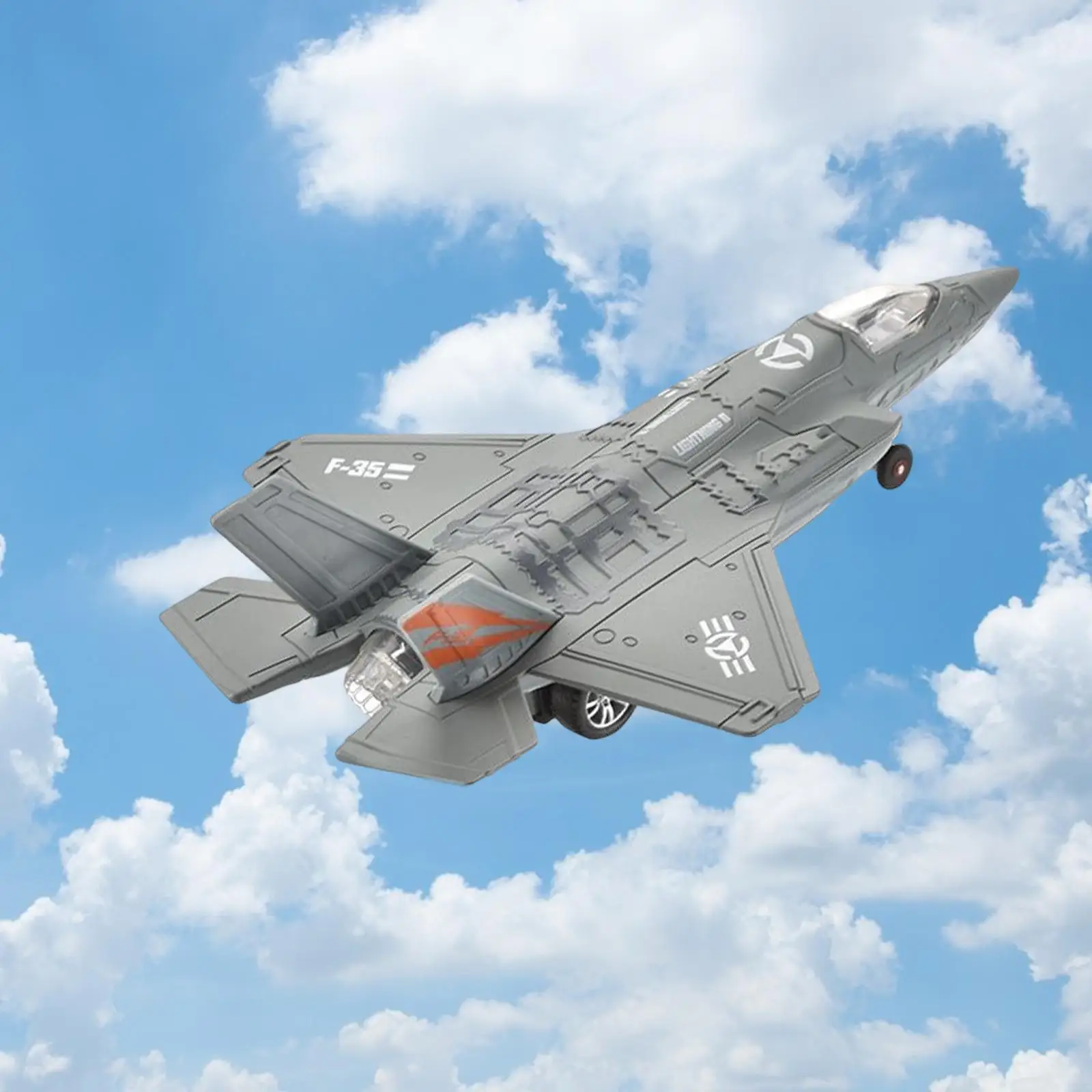 1/100 Scale SU35 Fighter Model Aircraft Model with Display Stand Airplane Model for Bedroom