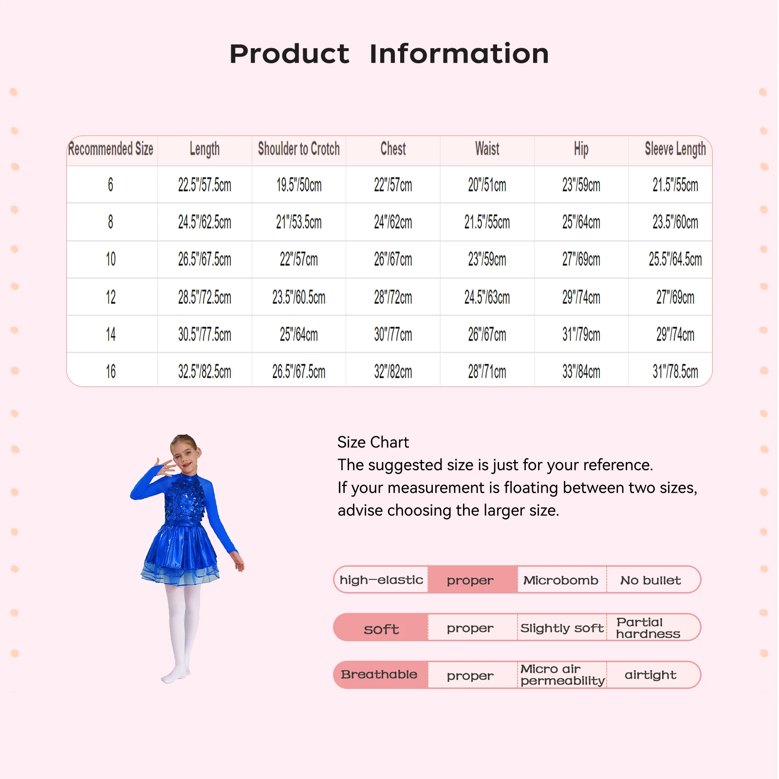 キッズガールズバレエドレスペンギンコスチュームスパンコールカラーコントラスト半袖蝶ネクタイボタンパフィーメッシュスカート内蔵ショーツ付き