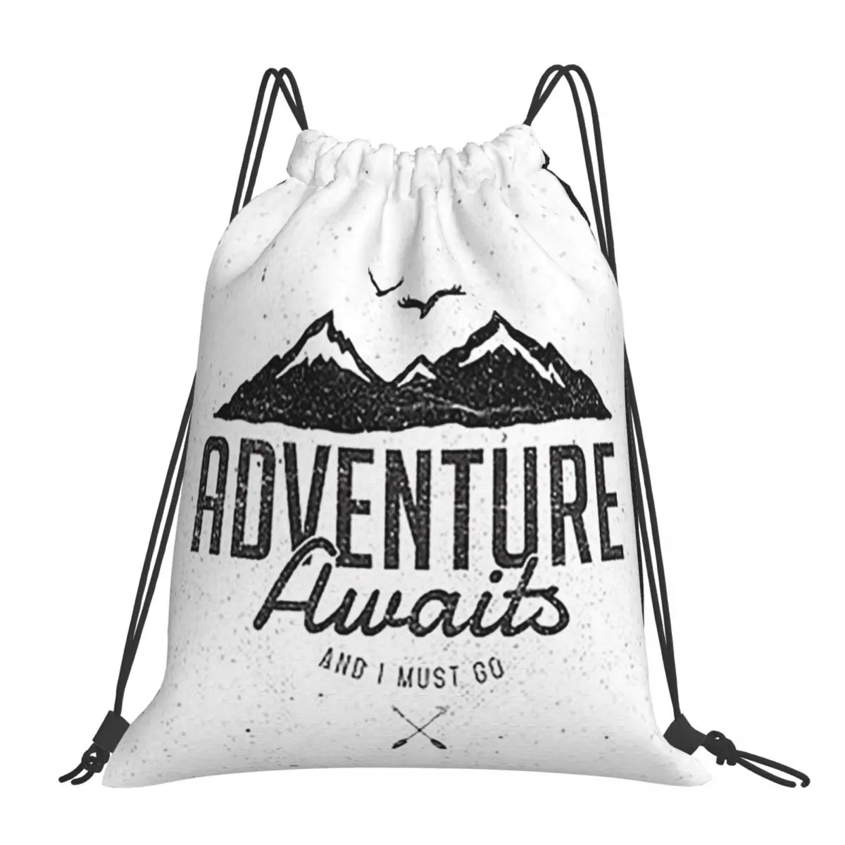 

Рюкзаки Adventure Awaits, модные портативные сумки на шнурке, спортивная сумка, сумки для книг для мужчин и женщин, школьные