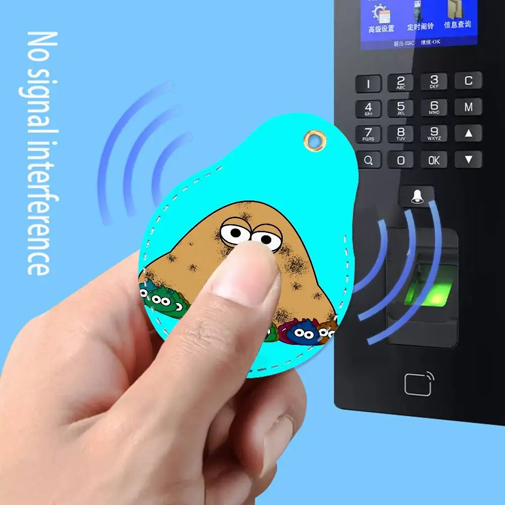 My Pet Alien Emo Noteit Pou Magnetic keychain case For Apple Airtags, also suitable for Pandora Tag dog tracker/locator devices