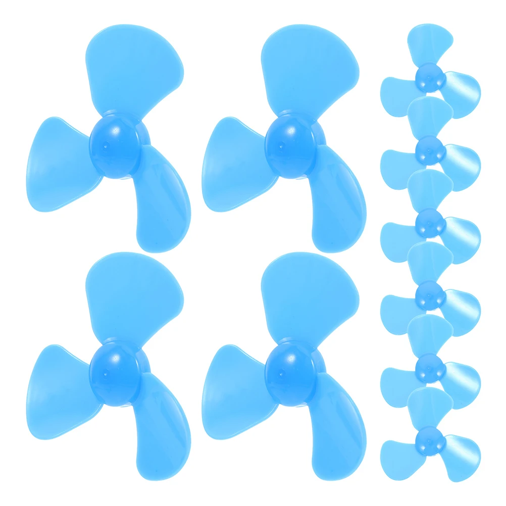 15 Uds Mini aspas de ventilador de Motor 3 hojas accesorios de plástico para experimentos estudiantes juguetes de bloques de construcción