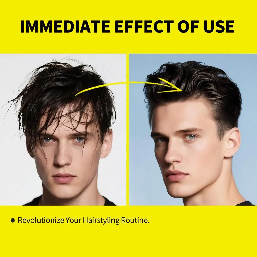 

Men Hair Styling Wax Non Greasy High Strong Hold Hair Pomade Clay Fixed Hair Fluffy Cream Wax Hair Wig Shaping Styling Fini B8H4