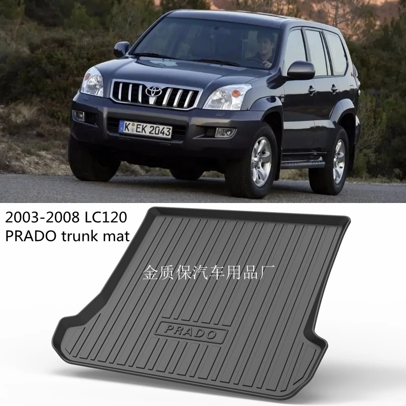 

Use for TOYOTA PRADO LC120 Trunk Mat Customized Car Rear trunk Storage Mat CargoTray mat LC120 Trunk Waterproof Protective Pads