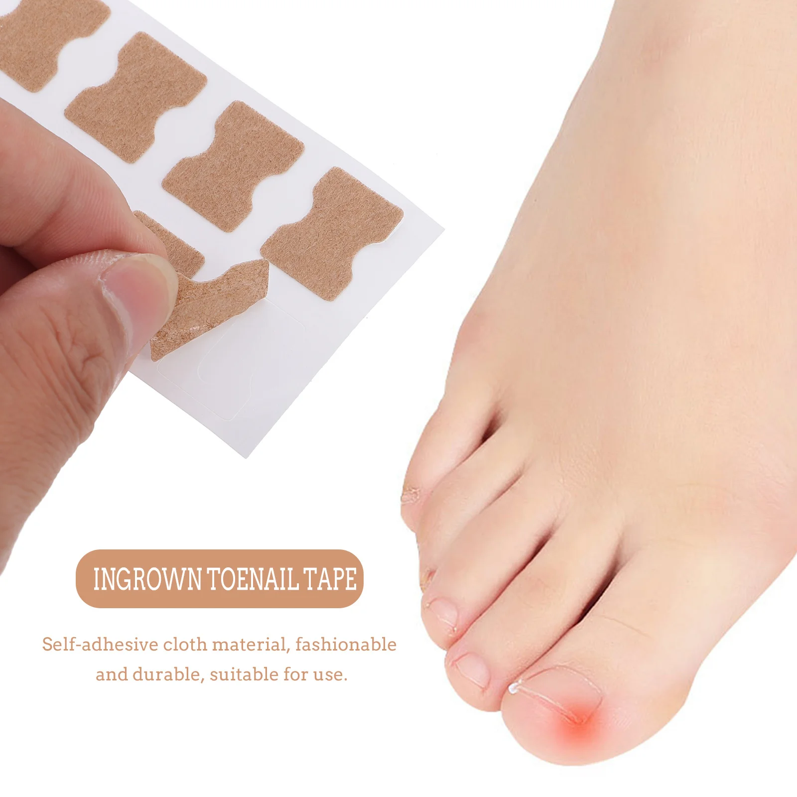 

8 Sheets Foot Nail Care Tools for Ingrown Toenail Treatment and Nail Aesthetic Improvement Toenail Orthopaedic Stickers