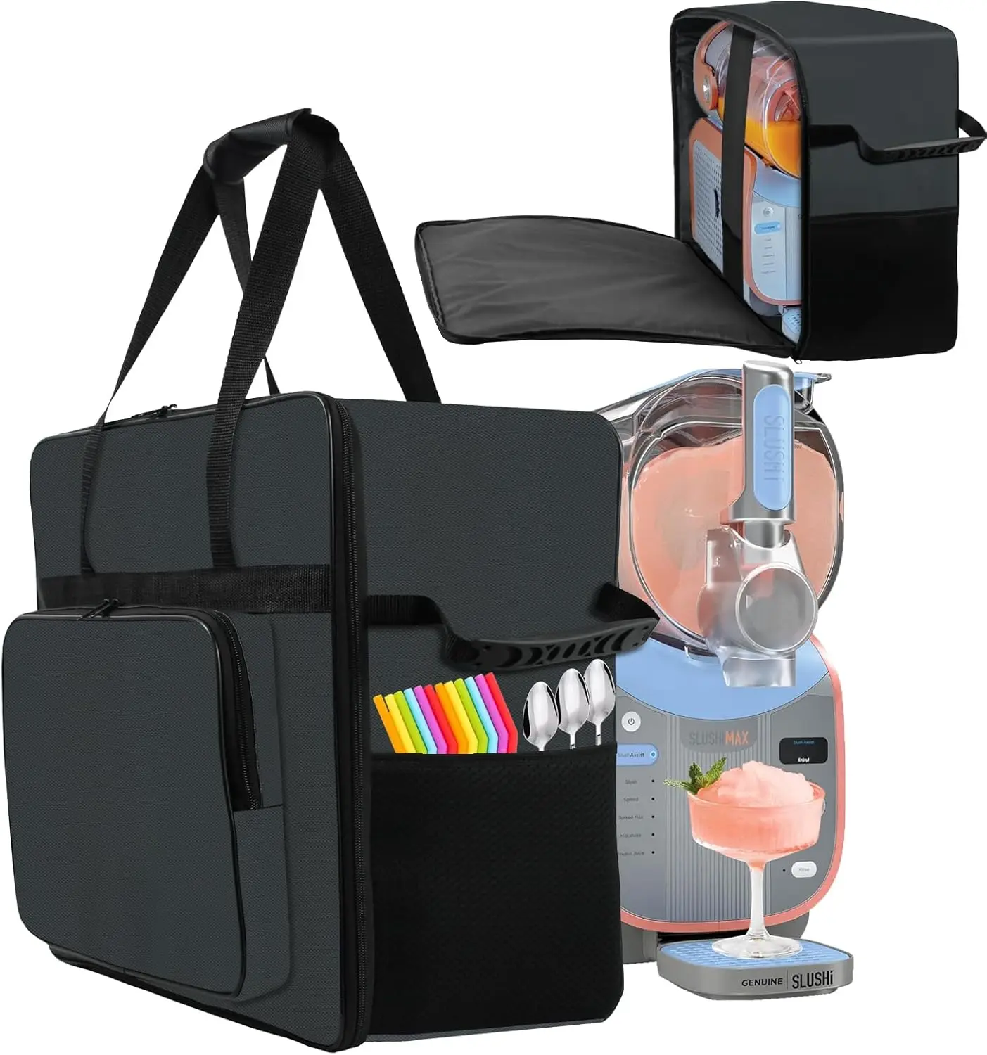 

Carrying Bag for Ninja SLUSHi Max Slushie Machine, Portable Outdoor Frozen Drink Maker Travel Bag Case Front-Opening Design