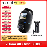 70mai 4K Dash Cam X800 Omni 360° Supercapacitor DVR with AI Motion Detection ADAS GPS Voice Control Ship from EU
