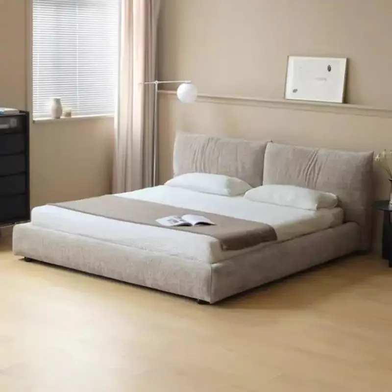 مساحة تخزين إطار سرير خشبي اللوح الأمامي بيع إطار سرير فاخر حديث مزدوج كامل الحجم غرفة نوم Mobili Per La Casa أثاث منزلي #1