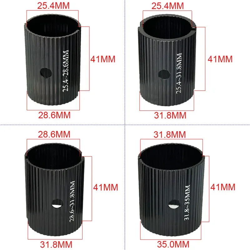 Bicycle Handlebar Adapter 25 4 to 31 8mm 31 8 to 35mm Aluminum Alloy Stem Spacer Variable Diameter Sleeve