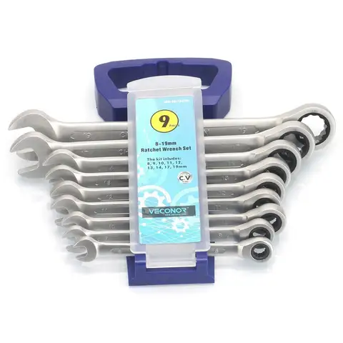 9-Piece Ratchet Wrench Set Veconor