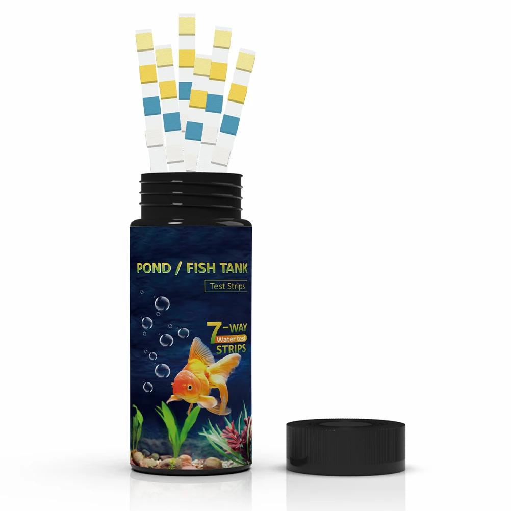 

50 Pcs Water Quality Test Strips Fish Tank Kit Aquarium Kits Pool Testing Hard Freshwater Swimming