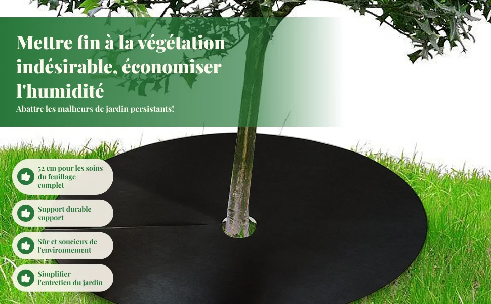 12 Pieces Tree Mulch Ring Mulch Ring Mat Prevent Animal Dig Heavy Duty Tree Guards for Grass Gardening Garden Outdoor Patio