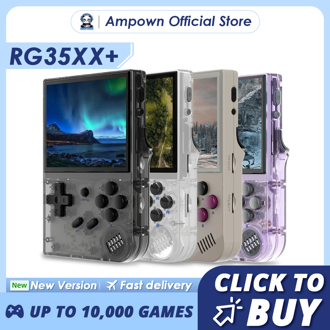 

ANBERNIC RG35XX Handheld Game Console H700 Processor 3.5'' IPS Screen Linux System Retro Portable Video Console 2024 New Model