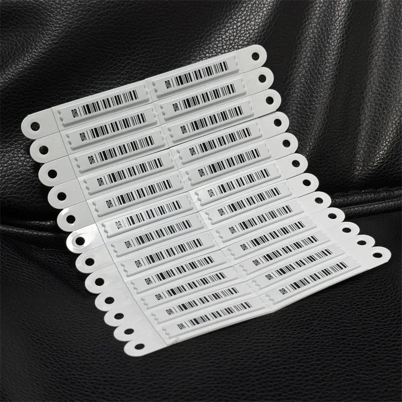 Fashion e-Bit 60*11*2 mm PS material White EAS system AM 58 KHz DR Soft Label Wig shop jewelry store anti-theft system sticker