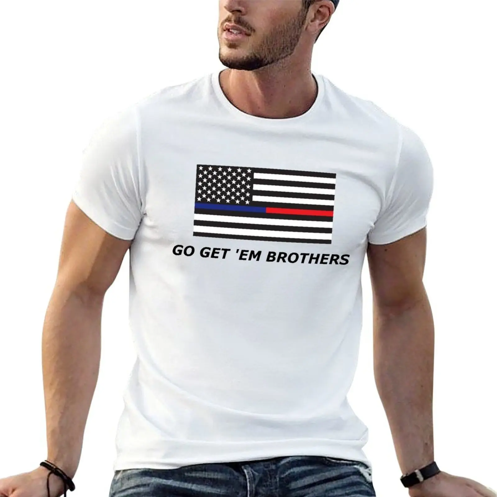 

Go Get Em Brothers T-Shirt funny t shirts cotton cotton t shirt man T-Shirt