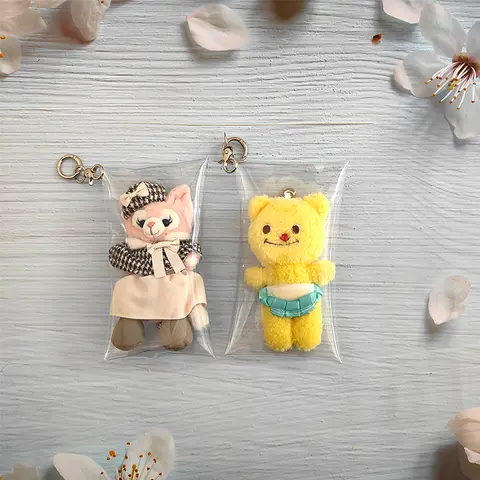 새로운 스타일의 투명 야외 파우치 키 지갑, 투명 인형 가방, 봉제 인형, 넨드로이드 애니메이션 피규어, DIY 봉제 인형, 10cm-14cm, 18cm