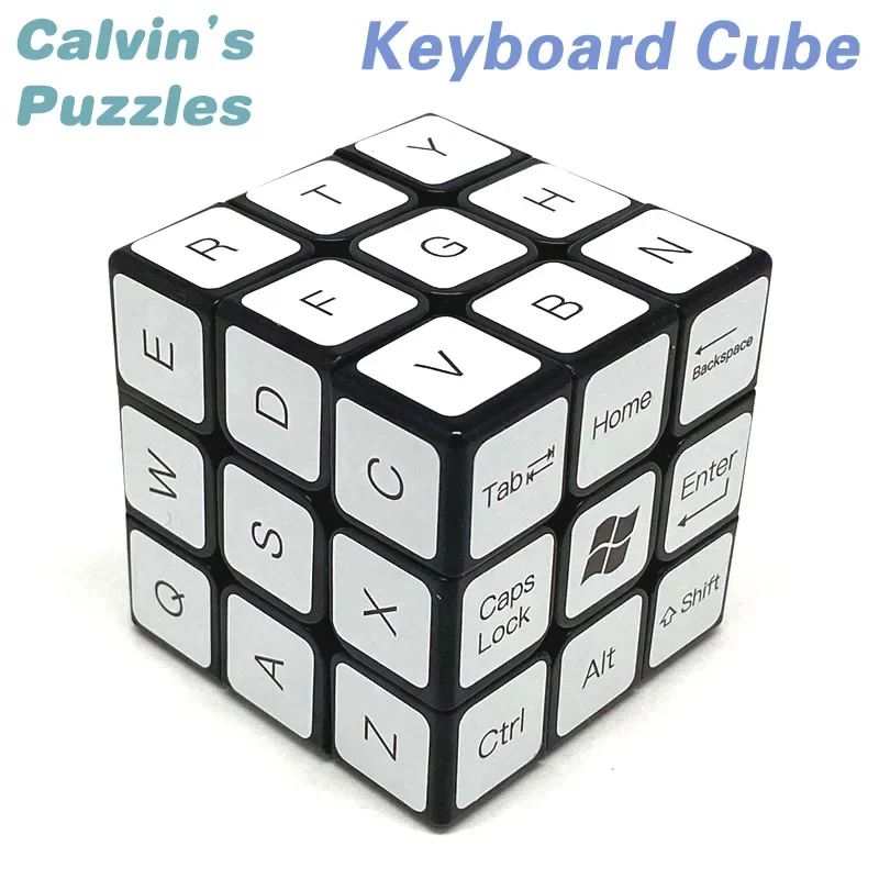 Keyboard Cube 2x2x2 3x3x3 4x4x4 Magic Cube Calvin's Puzzles Neo Professional Speed Twisty Puzzle Brain Teasers Educational Toys