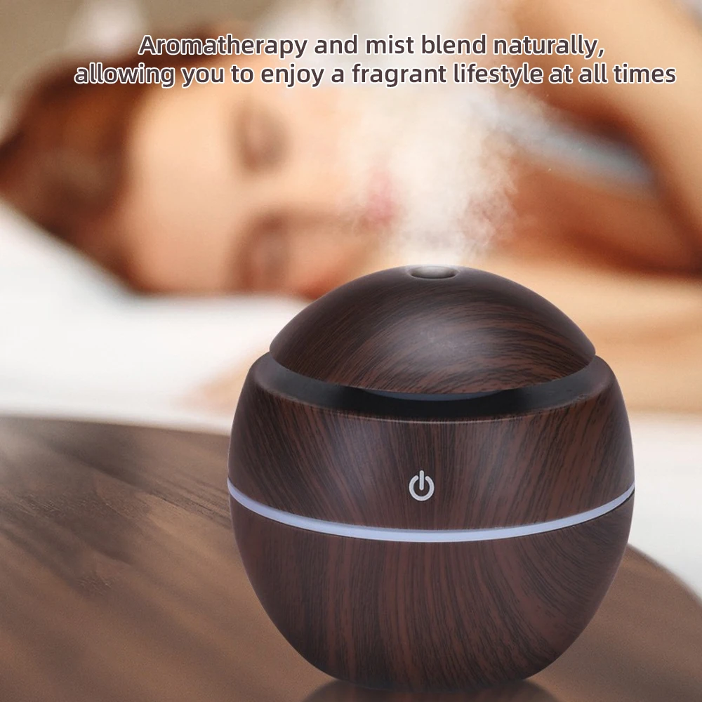 Smart Desk Humidifier - Ultrasonic Mist, Touch Control, Customizable Lighting for Bedroom & Office