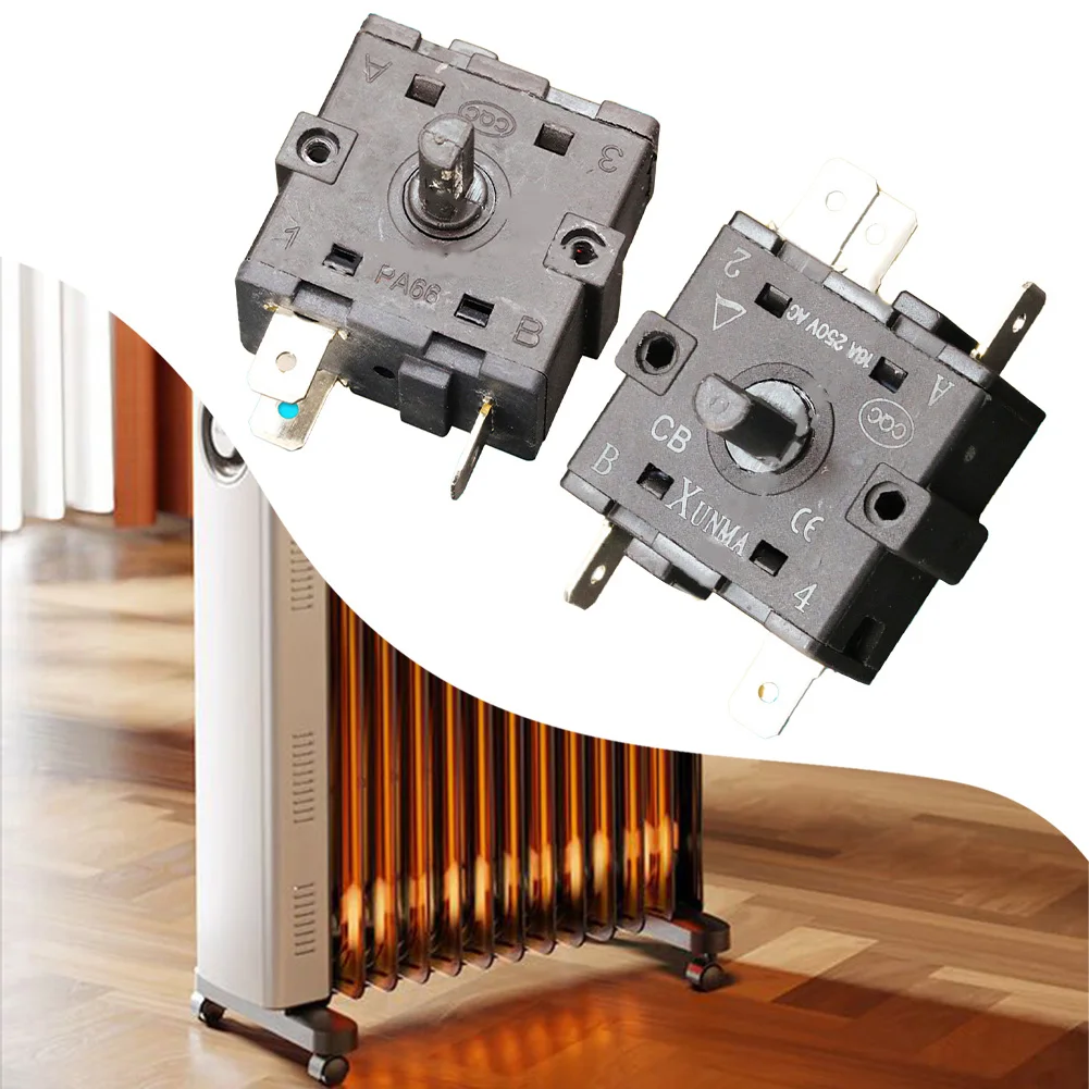 3-pin Switch Gear Adjustment Switch Contact Type 3NC 1NO Metal Material Timer Switch For Electric Stoves Home Heating