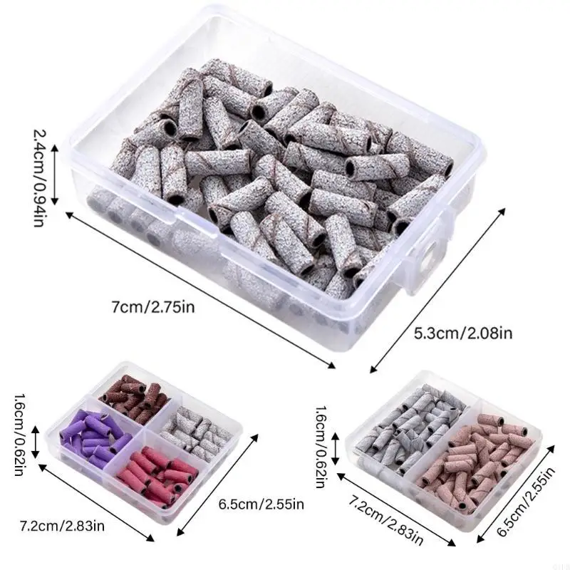 Q1FBスモールサンディングバンド80/120/150/180/240グリッツネイルドリルサンディングバンドのグリッツアクリルネイルズアクセサリー用サンディングバンド