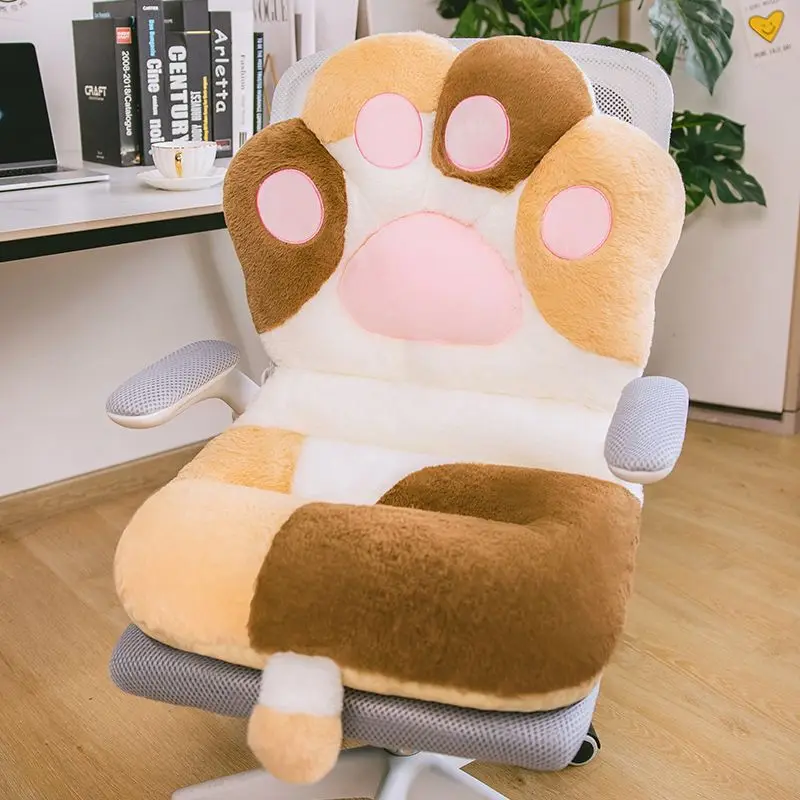 Kawaii Cat Paw Soft Plush Seat Cushion - Special Edition