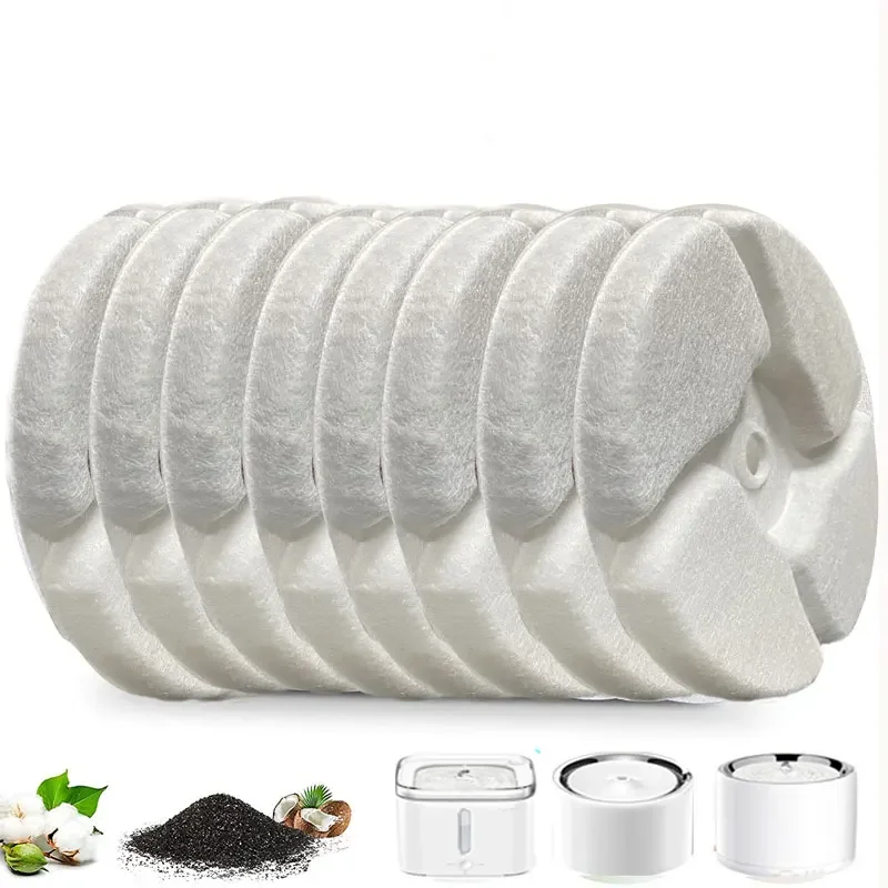 Replacement Filters Units 6 pieces Compatible with Petkit EVERSWEET 2 and EVERSWEET 3 Water Fountain multiple filtration